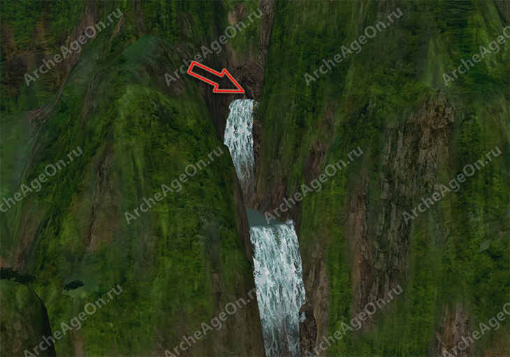 Найти исток нефритовых водопадов в Хазире Архейдж