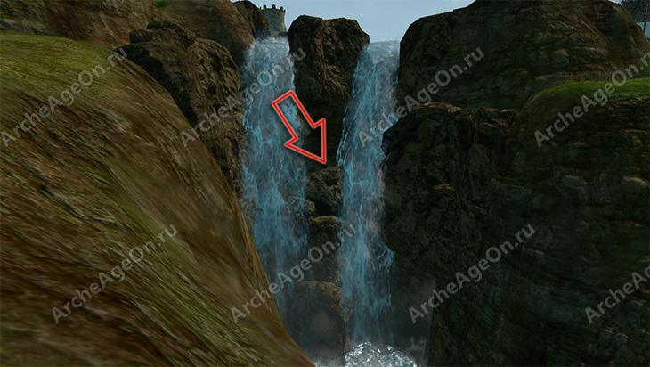 Найти самый большой водопад Дезира в Инистре Архейдж