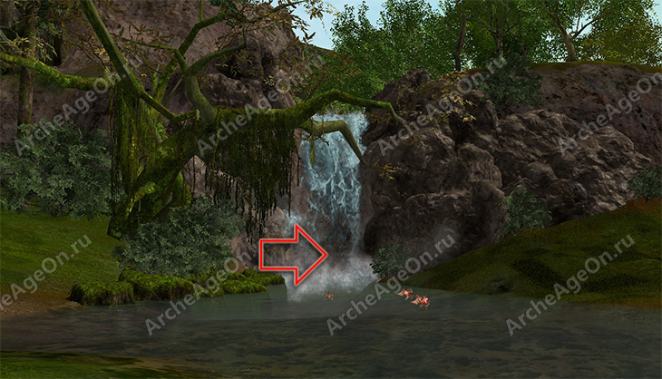 Осмотреть водопад северного русла Деби в Тигрином хребте в Архейдж