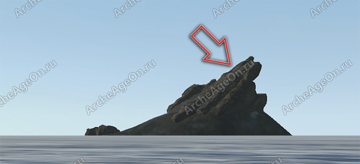 Найти скалу, затерянную посреди моря в Архейдж