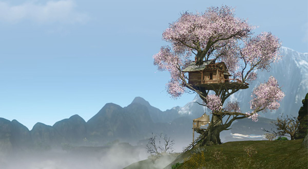Дом на дереве (вишня) в ArcheAge 2.5