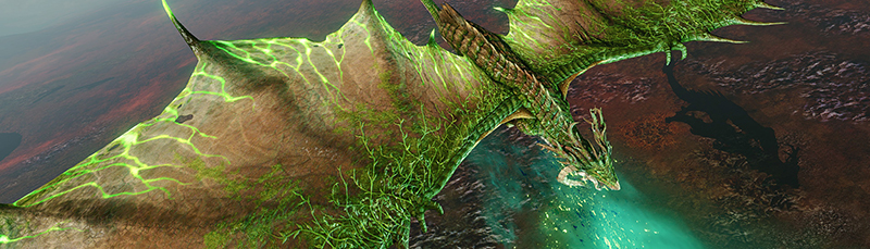 Зеленый дракон в Архейдж